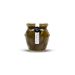 Olives farcies au Fromage de brebis conservées à l'Huile d'Olive