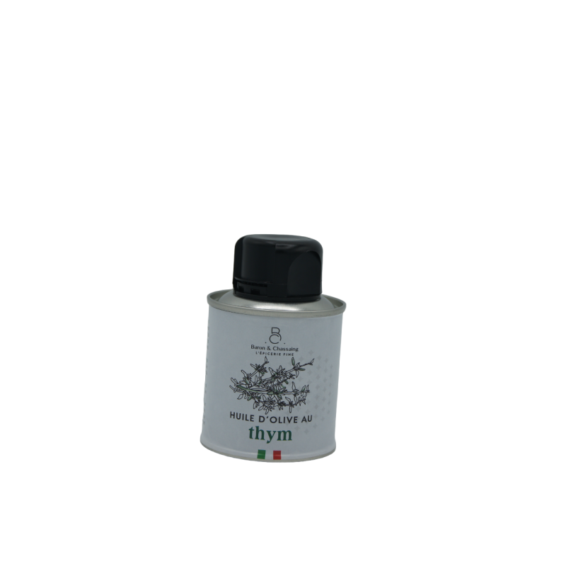Huile d'olive extra vierge aromatisée au Thym